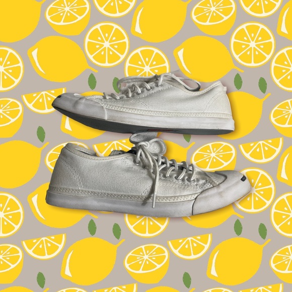 CONVERSE Jack Purcell Low Top White Canvas Casual Sneaker Womens 7 Mens 5 - Picture 6 of 8